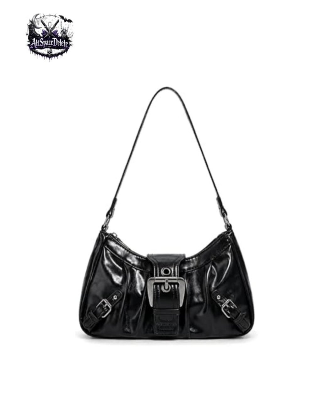 Y2K Vegan Leather Small Hobo Shoulder Bag Top Handle Clutch Purse